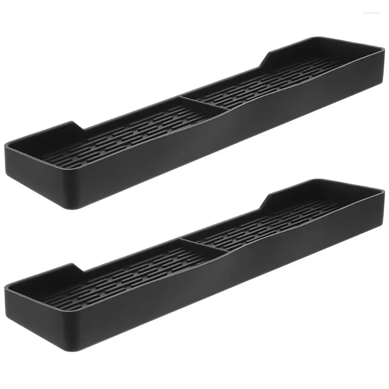 Kitchen Storage 2 Pcs Oven Rack Spice Silicone Condiment Shelf Household Magnetic Stovetop Silica Gel