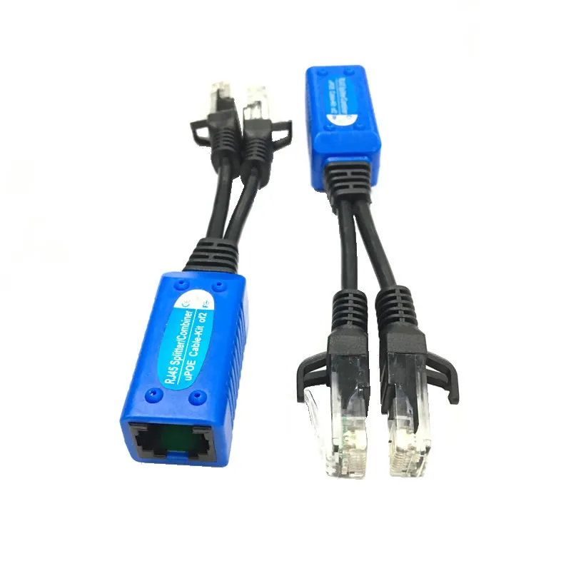 2 Pcs Splitter RJ45 Combiner POE Adaptateur