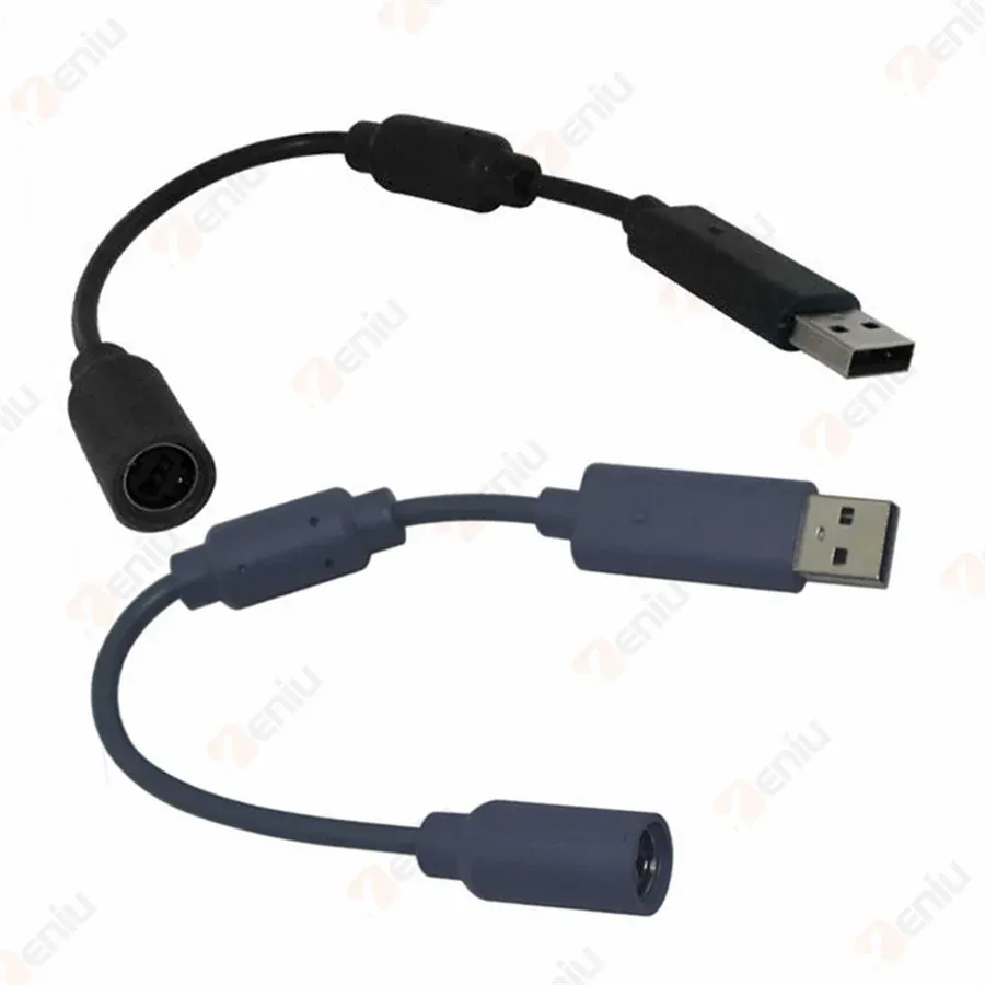 Cables 50pcs بيع أعلى لـ Microsoft Xbox360 لـ Xbox 360 USB خط الكبل الكابل الكابل قبالة محول الحبل مع مرشح