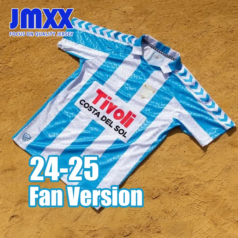 JMXX 24-25 Malaga Futbol Formaları Maç Öncesi Eğitim Özel Baskı Futbol Gömlek Futbol Gömlek 2024 2025 Fan Versiyonu