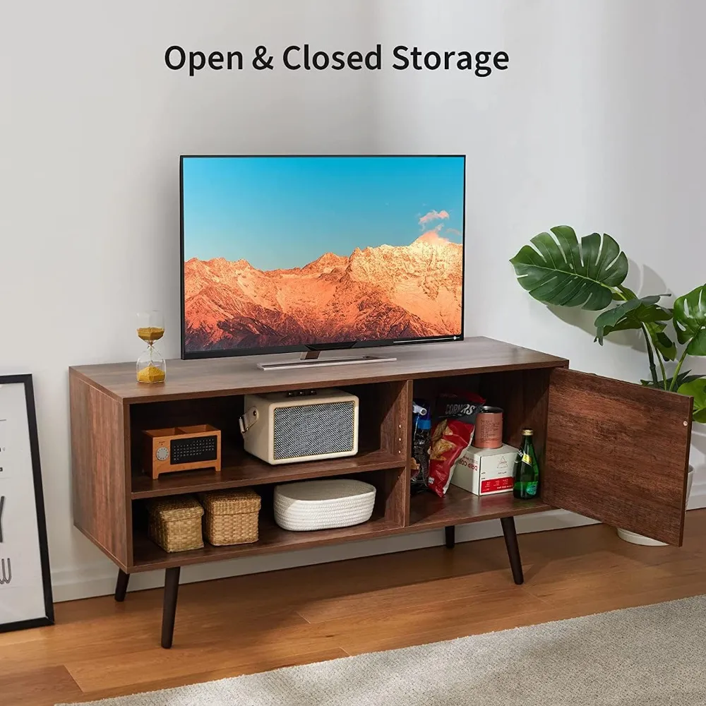 APRTS01B1 TV Console Table With Storage Fits TVs Up To 55 Living Room ...