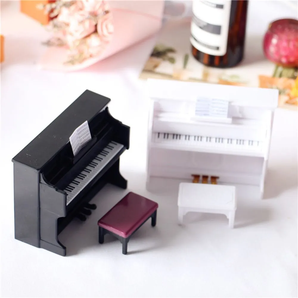 Miniature Doll Musical Instruments 1/12 Scale Piano Violin Guitar Drum ...