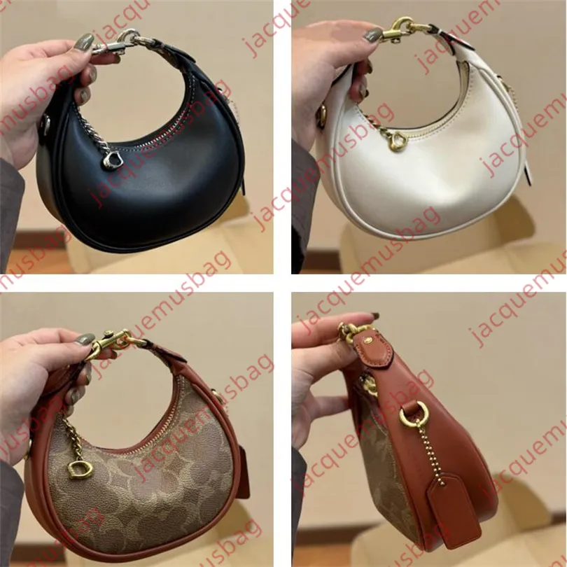 Mulheres Bolsa de Coa Jonie Designer de bolsa de meia-lua Crescent Moon embreagem Carteira de alta qualidade Bolsas de ombro de ombro Bobo Bolsa