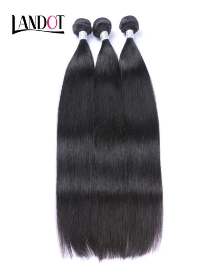 UNPROCESSED Brazilian Peruvian Malaysian Indian Cambodian Mongolian Virgin Human Hair Weaves Bundles Straight Soft Full Remy Hair 7237807