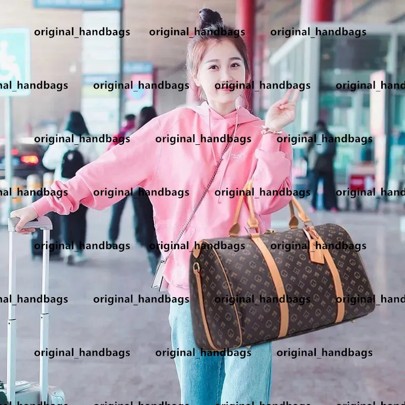 70L Luxury Fashion Travel Duffle Bag for Men and Women, High-Quality Brand  Designer Luggage Handbag with Lock, Large Capacity Sport Bag, 54CM