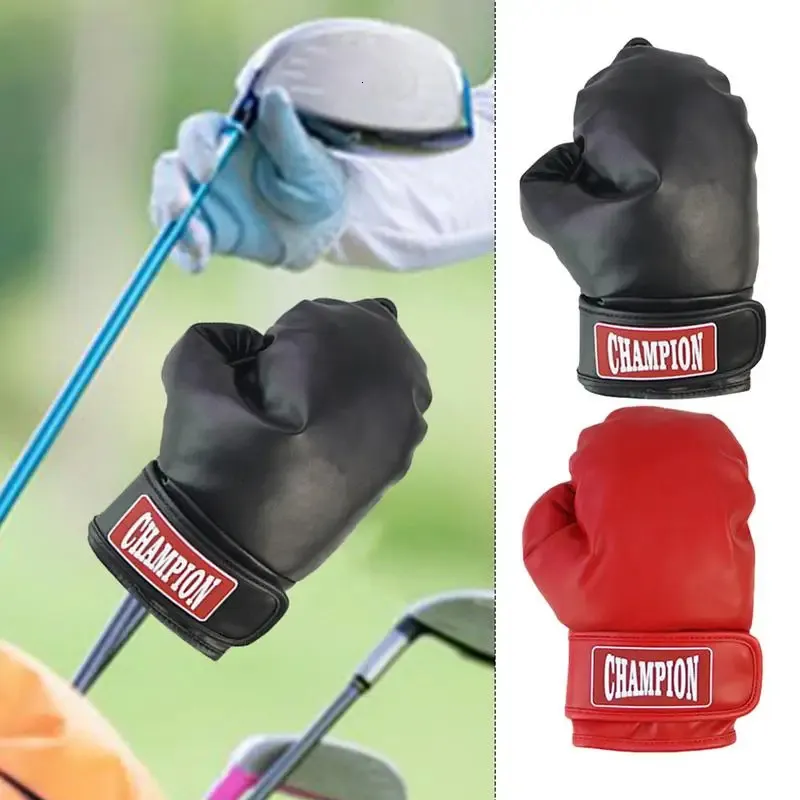 Driver Headcover Boxing GlovesProtective Golf Club Head CoversDriver for and Fairway Cover 240411