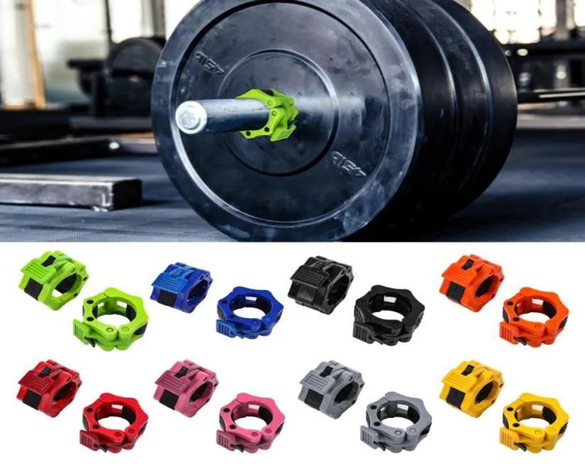 1 par de levantamento de peso Spinlock Spinlock Collar Gym Body Body Construção Treinamento Dumbbell Clips Clamp Fitness Gym Equipment Acessórios6139557