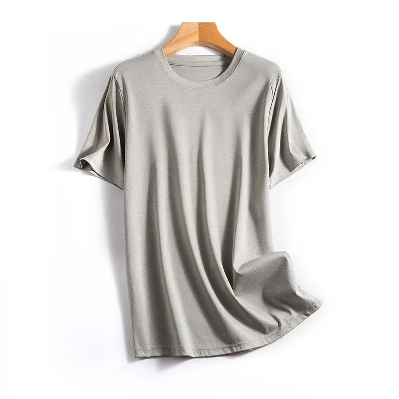T-shirt femminile Design traspirante con una coppia di t-shirt semplice modella designer di cotone femminile