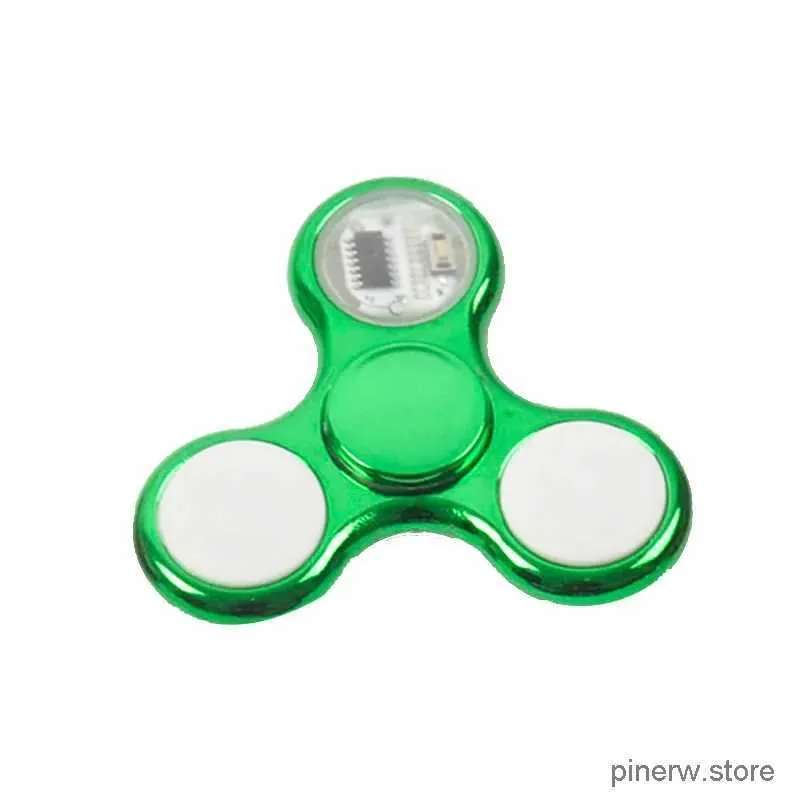 Dekompresyon oyuncak 6 renk yaratıcı LED ışık ışıltısı fidget spinner değişimler El Spinner Golw Karanlık Stresli Rahatlama Oyuncakları Çocuklar İçin Hediyeler