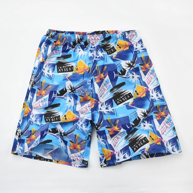 Spot séier dréchent Strandsurfen Sport fënnef Vakanz locker Hären Shorts gedréckt Spa grouss Hosen_voghion.com