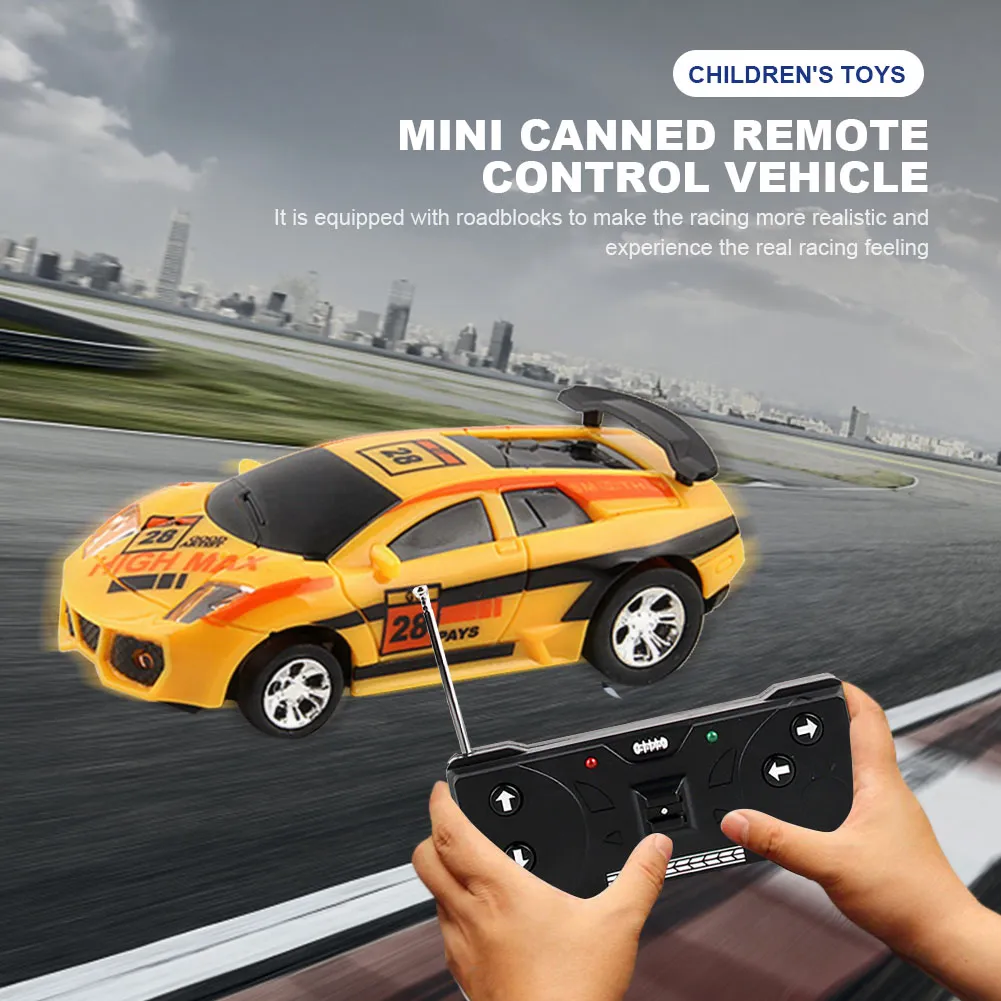 Coke Can Mini RC Car, Battery Operated Remote Control Racing Vehicle ...