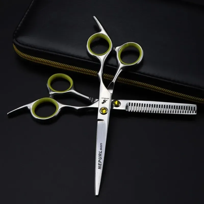 Professional 6.0 Inch Hairdressing Scissors Hairdressing Scissors Thin Shear Flat Shears Hairdressing Salon Hairstylist