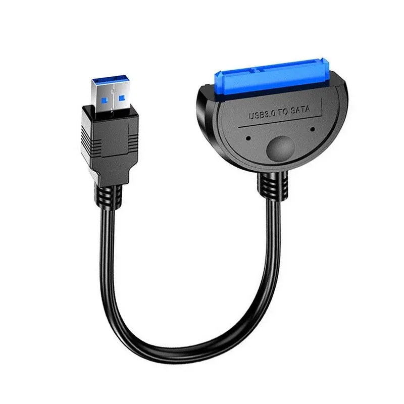 2024 USB SATA 3 Cable SATA إلى USB 3.0 محول يصل إلى 6 جيجابت في الثانية دعم 2.5 بوصة SSD HDD القرص الصلب 22 دبوس SATA III A25 2.0 لـ USB SATA