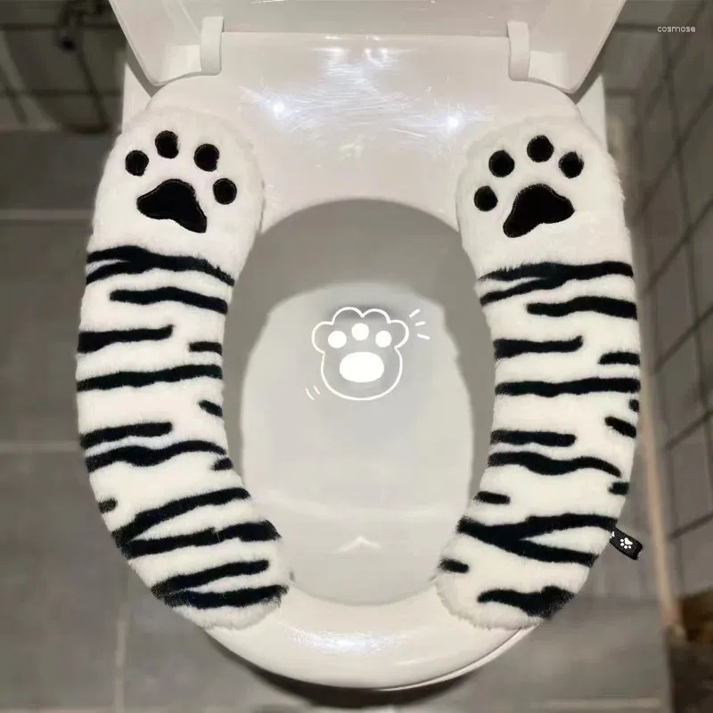 Toiletbreker dekt schattige cartoon huishouden high-end waterdichte lijm verdikt in de winterafdekking