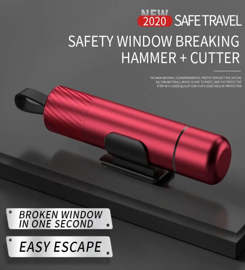 Bezpieczeństwo Hammer Awaryjne Escape Tool Windows Windows Glass i Fircing Sattbelt 2in1 Minif podwodny roboczy RativeBroke6856291