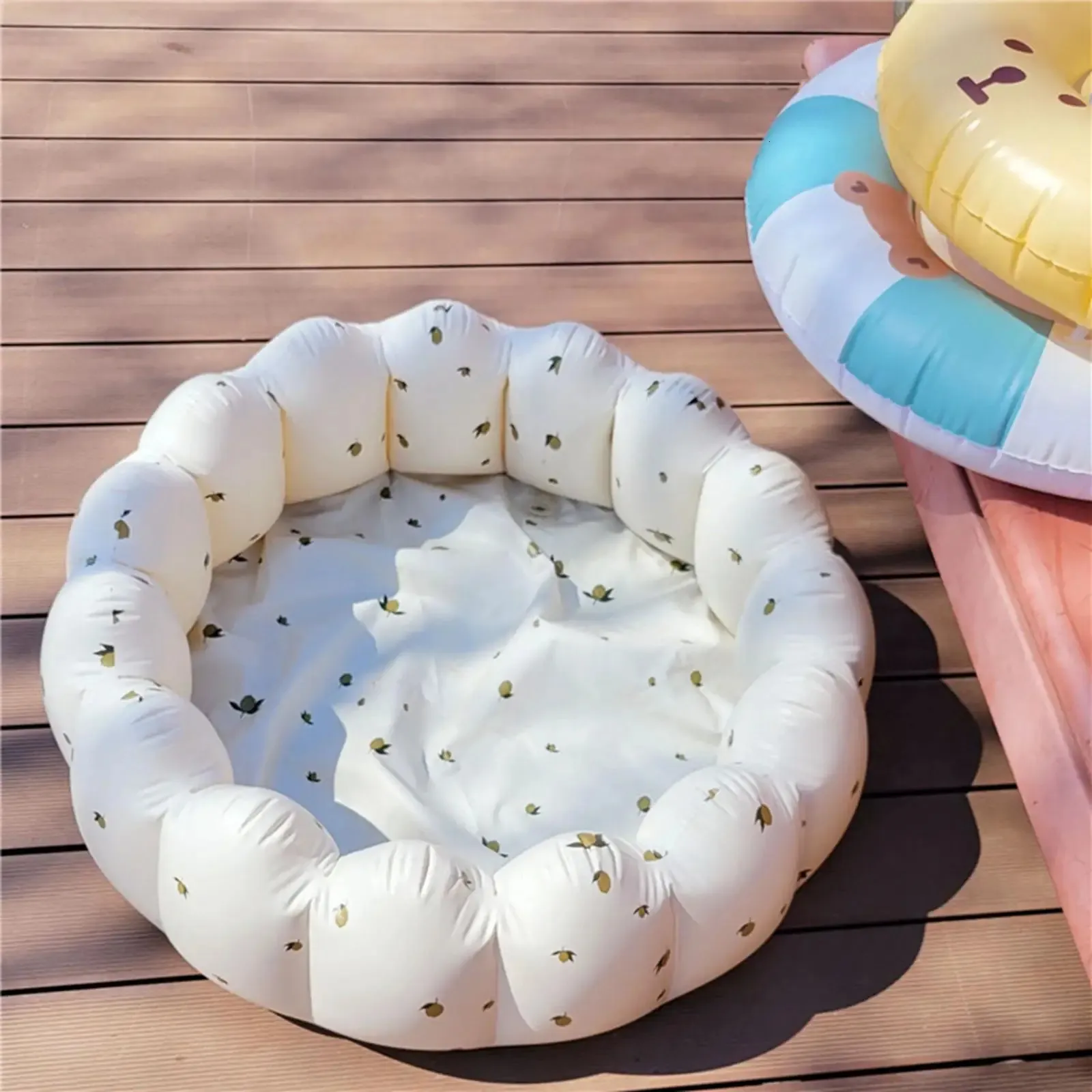 Petal Inflatable Baby Pool 90x25cm, Bath Pool to Enjoy Splashing 
