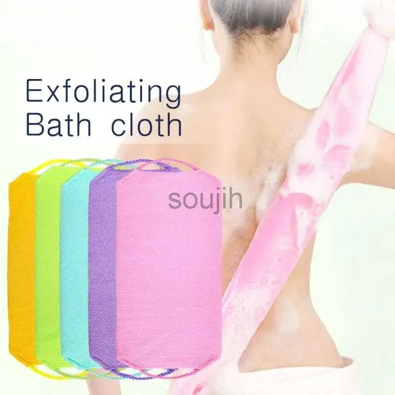 Bath Tools Accessories Exfoliating Cloth Stretchable Back Body Massage Brush Shower Skin Care Cleansing Tool Washcloth Scrubber 240414