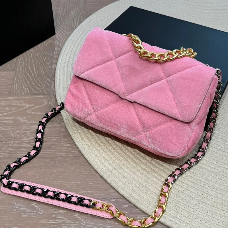 Corduroy Flap Bag for Women Large Capacity, Colors, Gold Hardware,  Crossbody Chain