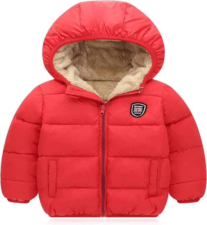 Fashion Down Coats dla dzieci z kapturem lekkie polarowe kurtki zimowe wiatroodporne ciepłe puffer odzież 6941540