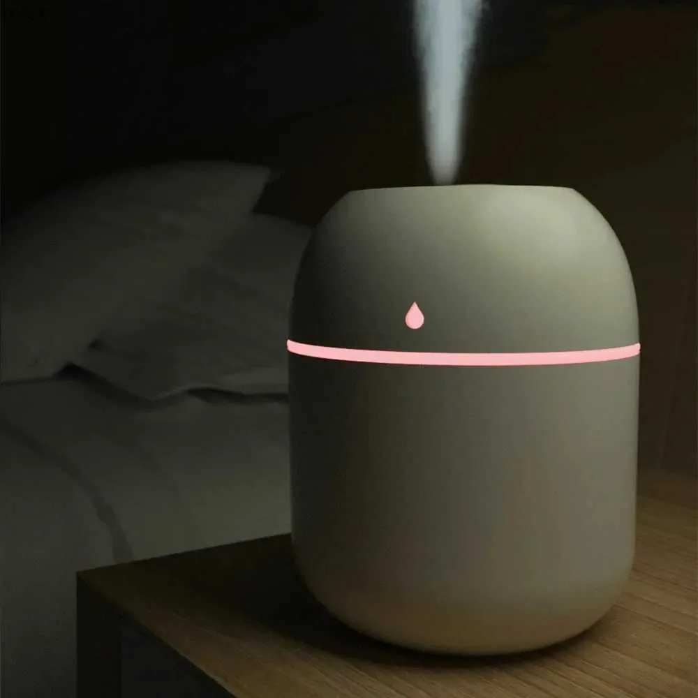 Luftfuktare 220 ml mini bärbara ultraljud luftfuktare aromolja diffusor USB mist maker aromaterapi fuktare för hem 2022