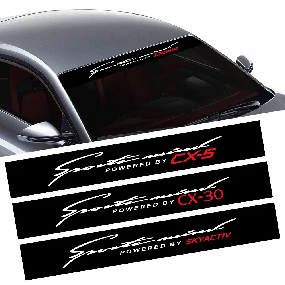 Car Windshield Stickers for Mazda 2 Premacy Skyactiv Biante CX-9 CX-8 ...