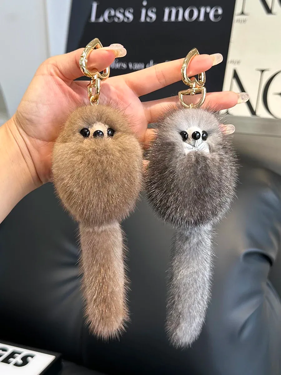 Tornaria Di Pelliccia Vera Di Lusso, Un Giocattolo Di Volpe Dolce - Foto 2