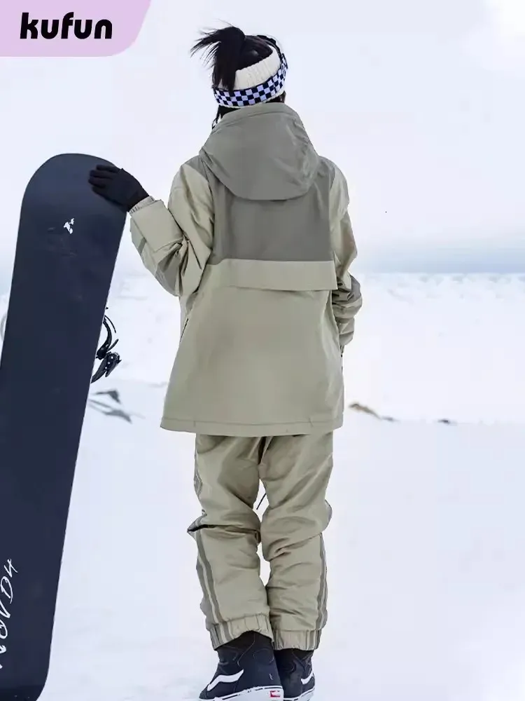Kufun Waterproof Pants To Wear Skiing Snowboard Suit For