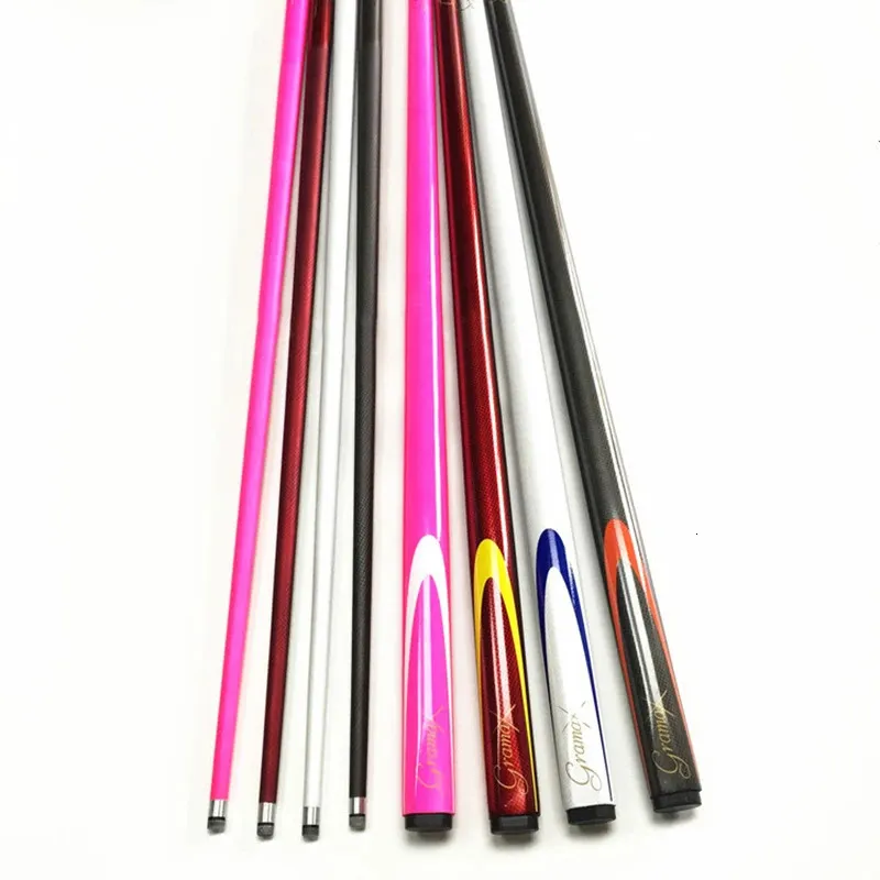 Snooker que van 9 mm tip koolstof biljart pool cue stick 1/2-pc 240409