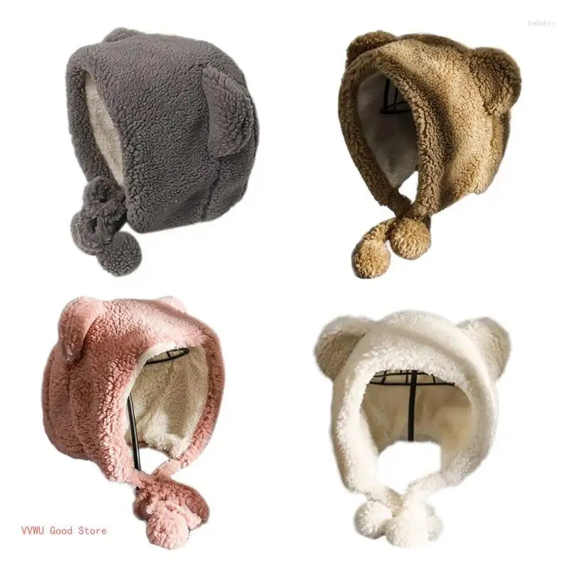 Boinas femininas de inverno de pluxheflap hat buste orelha caçador térmico