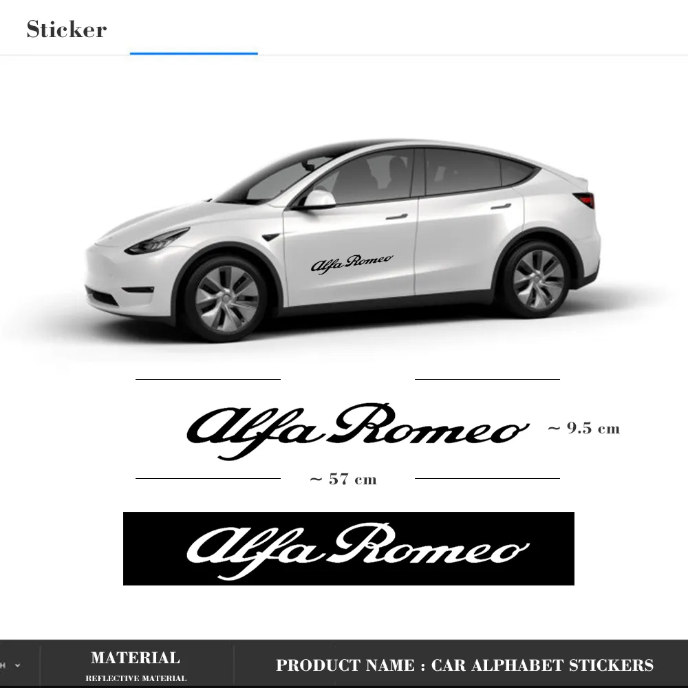 Badge Autocollant De Voiture Avec Logo Ti En Métal, Emblème De Décoration De Carrosserie, Extérieur Automobile Pour Alfa Romeo 159 147 156 Giulietta 147 159 Mito Stelvio