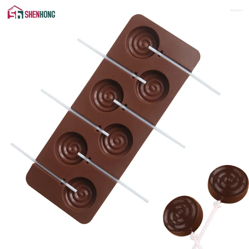 Bakvormen Shenhong thuis bakkerij schimmel Fondant Lollipop Chocolate Kinderen zoals Silicone Cake Diy Design Cookie Mold Homemade