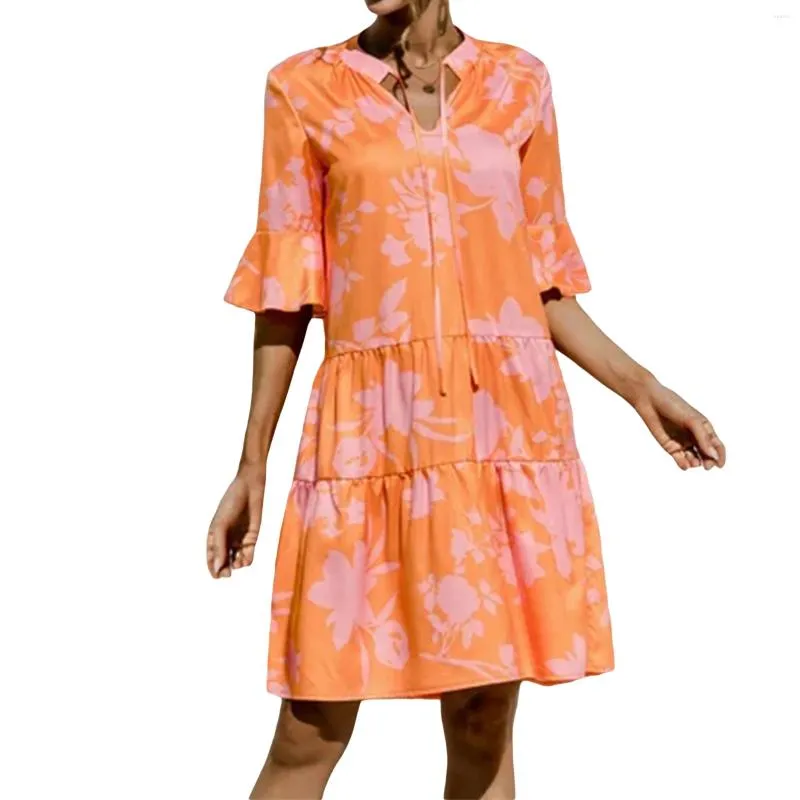 Casual Dresses Women Summer Flowy Tunic Dress Short Sleeve V Neck Loose A-line Mini Sundress from Dhgate Basic & Casual Dresses - price 41.39 Casual Dresses Women Summer Flowy Tunic Dress Short Sleeve V Neck Loose A-line Mini Sundress from Dhgate Basic & Casual Dresses - price 41.39
