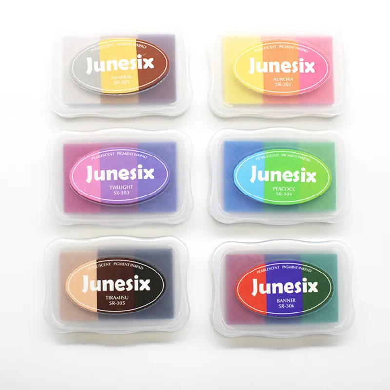 Finer Ink Finger Ink Stamp DIY Craft Gradient Color Ink Pads for Scrapbooking and ...