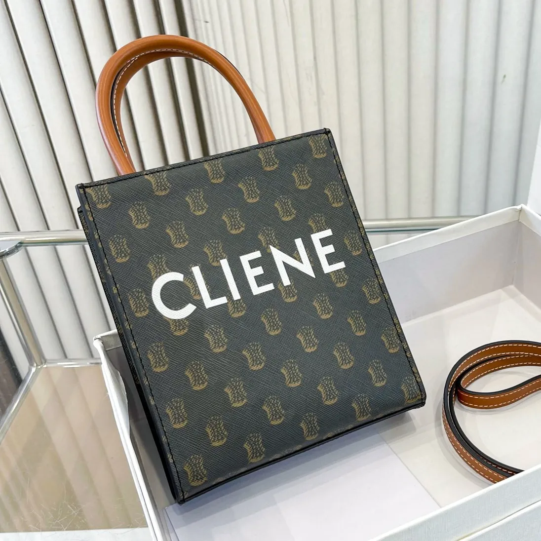 バッグ i Designer Canvas Tote Bag: Mini Crossbody Clutch Handbag with