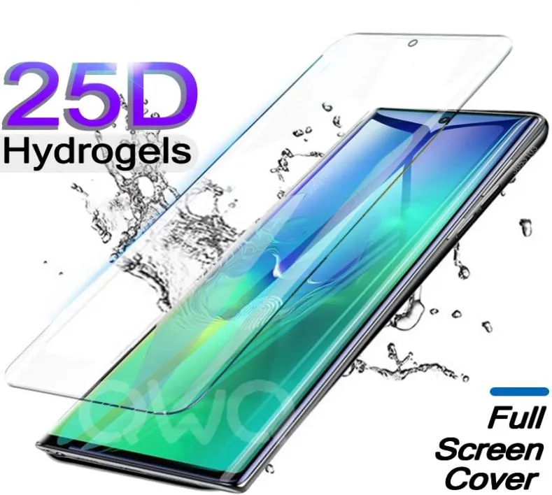 Soft Hydrogel Screen Protector For Galaxy S21 Ultra Full coverage samsung s20 s10E s10 Lite Note 20 10 plus TPU Film9246533