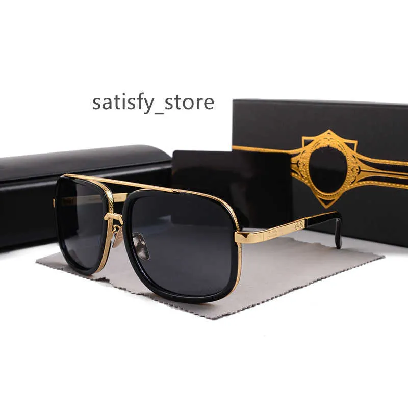 Lunettes de soleil vintage Square Womens Sun Glasses Fashion Designer Fashion Shades Luxury Golden Frame Sunglasses UV400 Gradient avec boîte d'origine