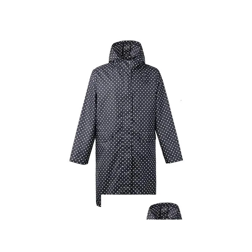 Pluie Pause Poncho étanche élégant pour femmes Smely Womens avec capuche et poches 231025 Drop livraison sports à l'extérieur Dheod extérieur athlétique