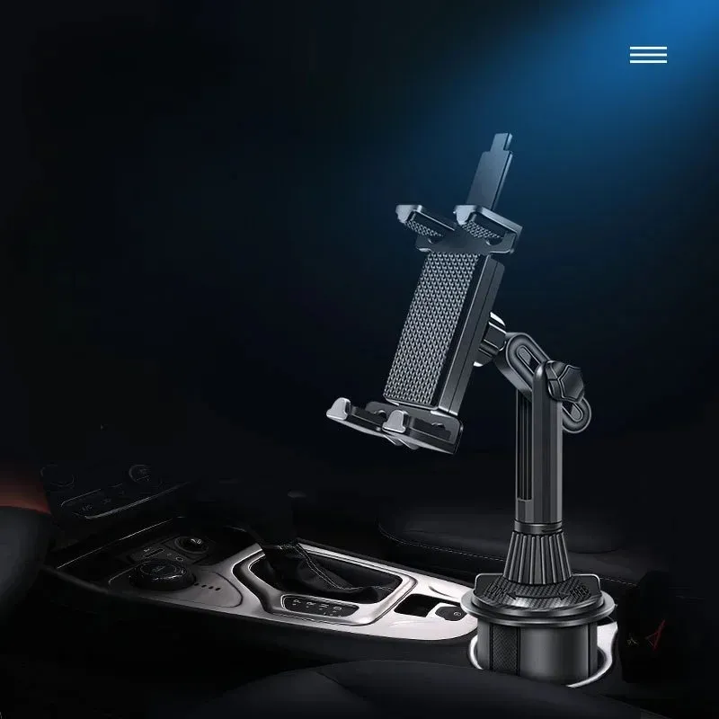 Universal 360 CAR CUP Uchwyt Tablet Auto Mobile Mount Cradle dla Apple iPad Pro 12.9 AIR 2019 Mini 4 5 Samsung Tab S7 Plus 12.4