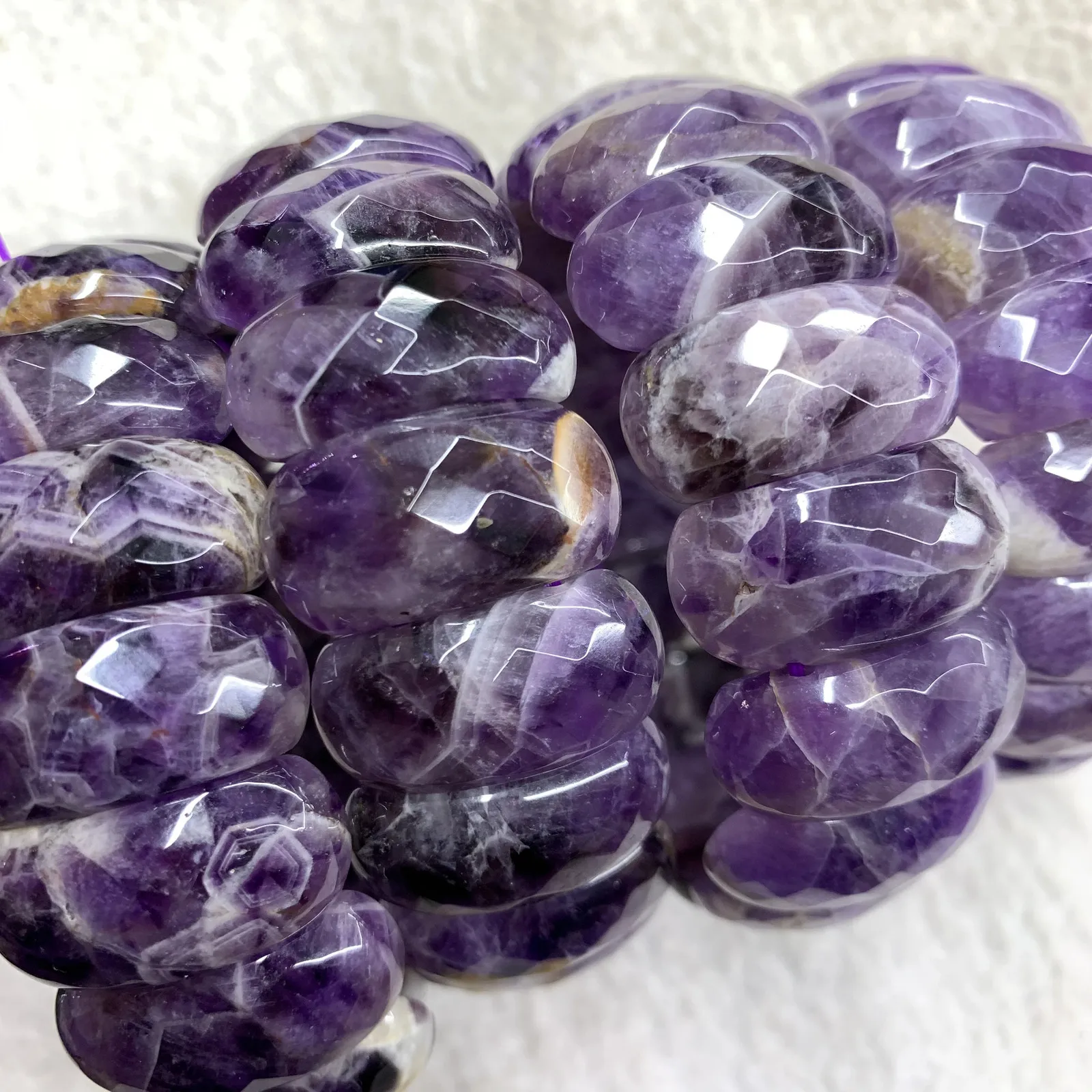 Natural Amethyst Gemstone Bracelet Natural Energy Stone Bangle Gemstone Jewelry for Woman Birthstone for Aquarius for Gift 240402