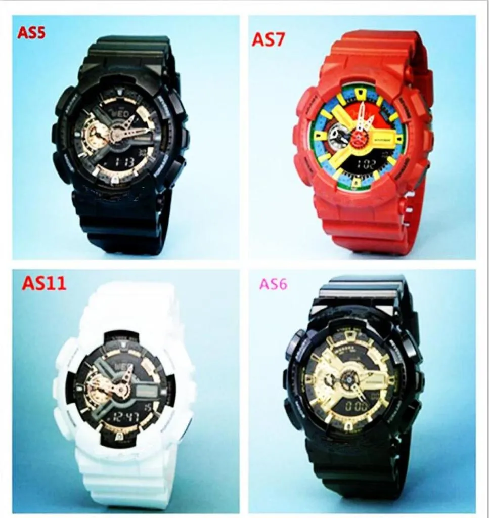 BOYS 039s watches rubber strap LED watch designers Men Shock Sport watches1366900