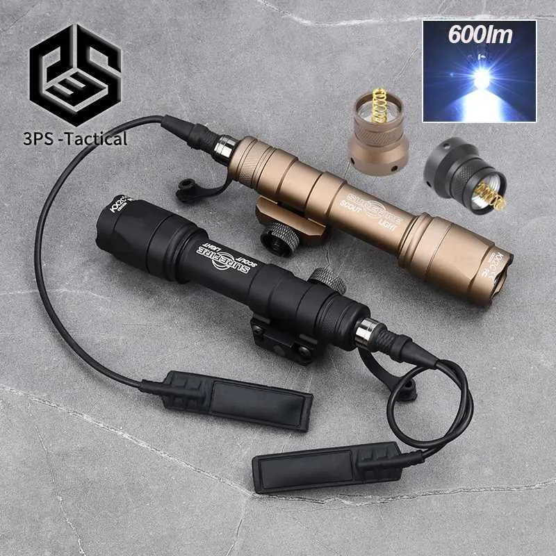 M600 Tactical Flashlight For Picatinny Rails 600m Metallic Silver ...