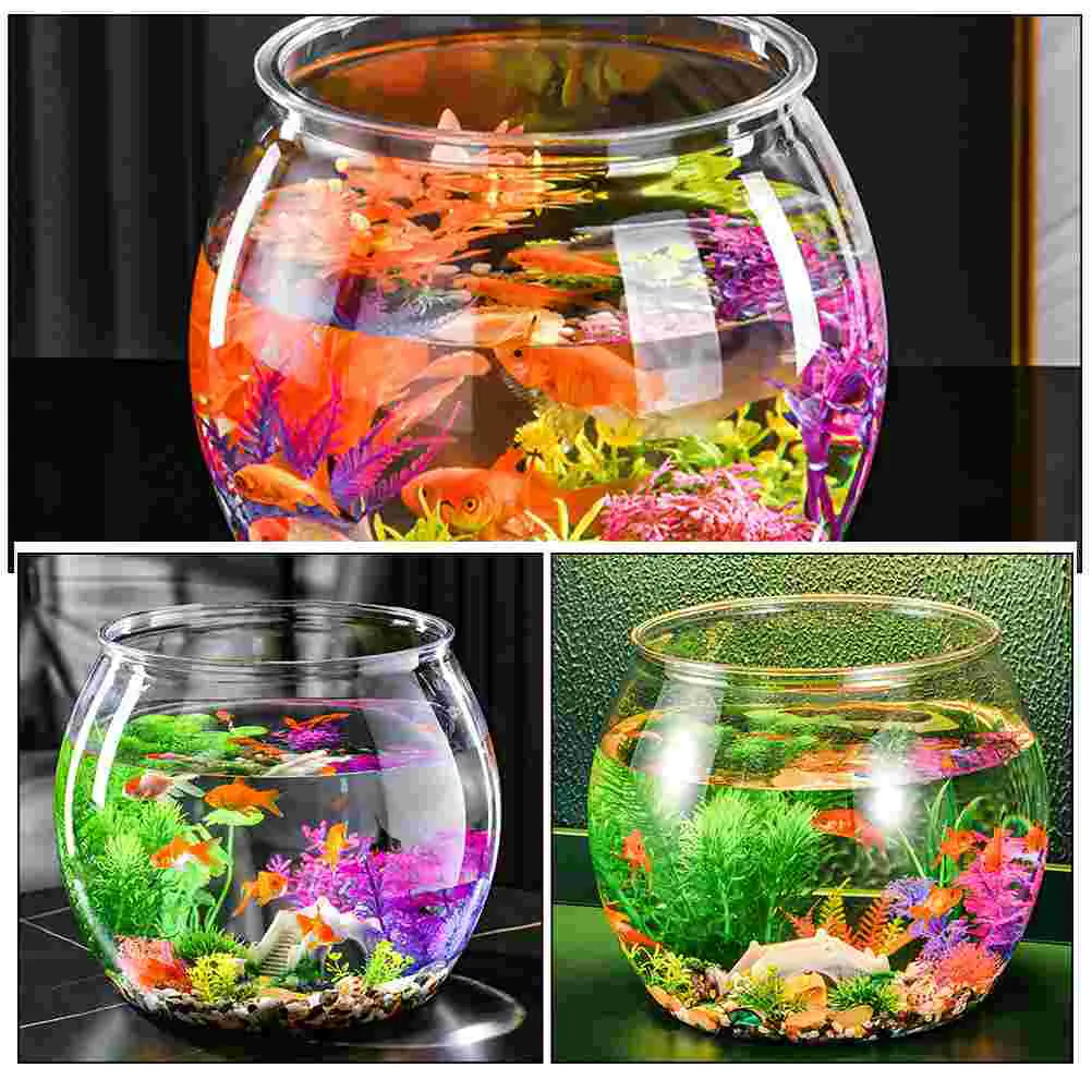 Wholesale Fish Bowl Plastic Round Unbreakable Clear Aquarium... From ...