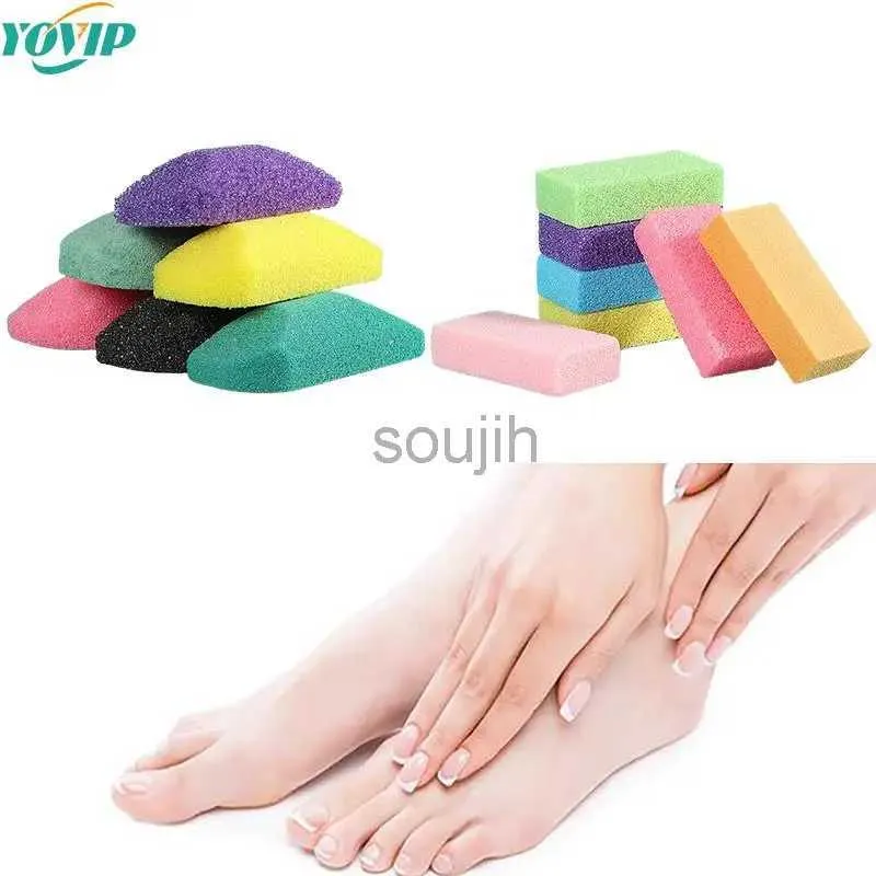 Outils de bain accessoires carrés / bateau Foot Pouce Sponge Stones Pied Care Callus Exfoliate Hard Skin Remover Pedicure Scurbber Scrub Manucure Tool 240413