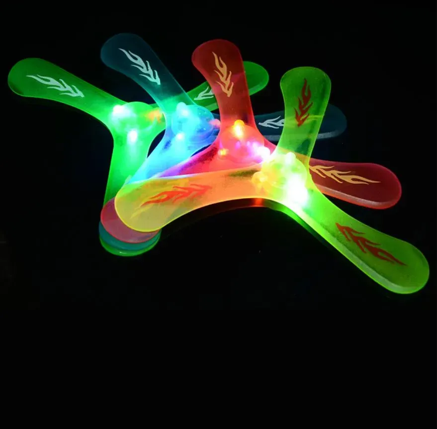 Led Flash Boomerang Light Up Flying Toys for Beginner Kids Adults Glowing In The Dark Fast Catch Boomerangs