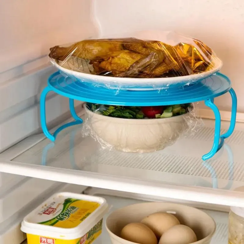 Caldeiras duplas 1pc Multifuncional de cozinha de cozinha de microondas Aquecimento de prateleira em camadas Rack de alimentos para bandeja de alimentos Ocessório da ferramenta Organizer Acessório