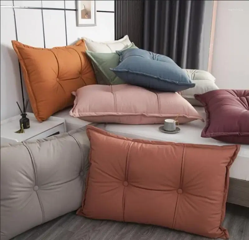 Подушка 2024 разобрать и вымытый кровать -диван -кровать с большой спиной по талии мягкая сумка Технология ткани общежитие татами