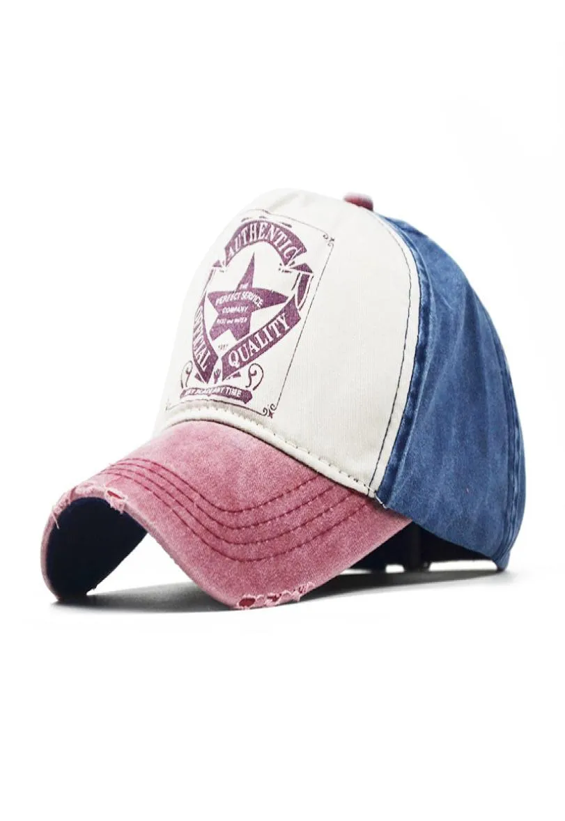 Verão New Baseball Caps Caps e mulheres cartas imprimindo chapéus de algodão Sun Lavagem de lavagem ao ar livre Hats4902204