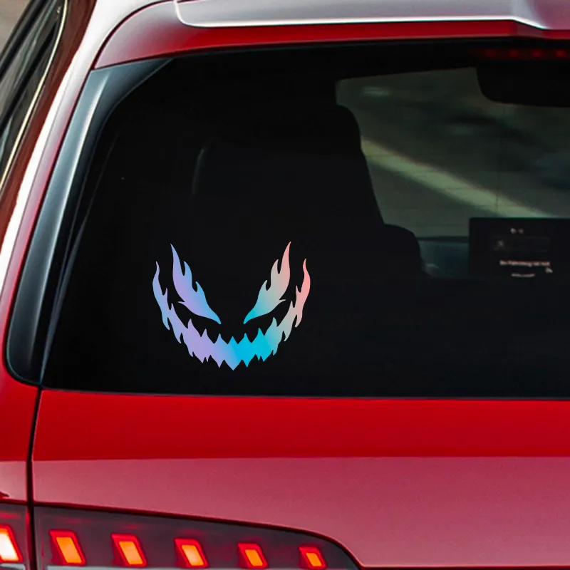 Funny Car Decals: Flame Grimace Vinyl Reflective... From Ddmywonder ...