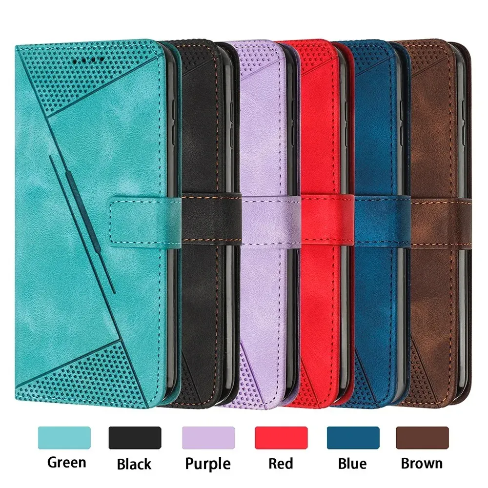 Custodia A Libro In Pelle PU Con Porta Carte Per Motorola Moto G73 5G - Marrone - DESSEN
