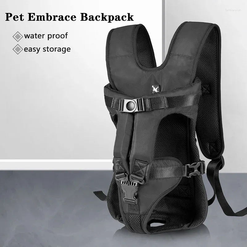 Cat Carriers Pet Carrier Back Bag Portable Dog Backpack Breathable Soft Double Shoulder Front Chest For Small Medium Supplies